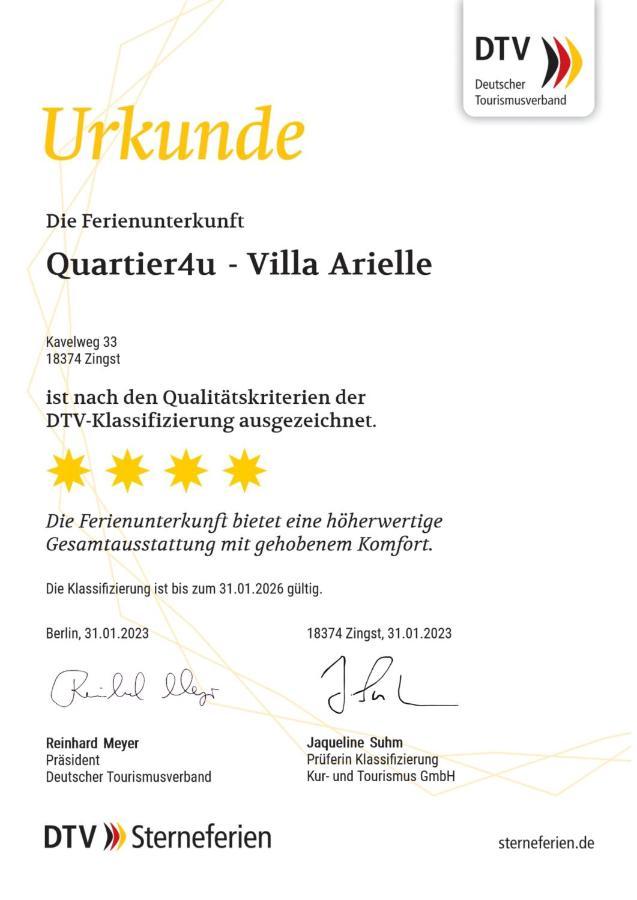 Quartier4U - 4 Sterne - Inklusive Eigene Bikebox Mit Strom - Waeschepaket - Power Wlan - Parkplatz # Bestpreisgarantie # Zingst Kültér fotó